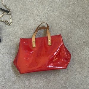 LV red Vernis Reade PM